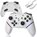 Manette de commutation manette sans fil pro + batterie / lumire rvb / double vibration / manette de ...