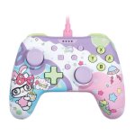 Manette filaire - konix - hello kitty - nintendo switch switch oled et pc - fonction vibration - cble ...