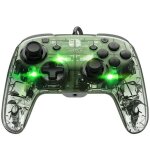 Manette filaire pour nintendo switch - pdp - afterglow - clairage led - transparent