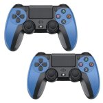 Manette de jeu applicable � ps4 2pcs contr�leur de jeu sans fil manette de jeu bluetooth 2. 1 pour ps4 ...
