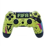 Manette de jeu bluetooth sans fil pour ps4 doubleshock 4. 0 v2 - v - reel - fifa jaune