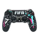 Manette de jeu bluetooth sans fil pour ps4 doubleshock 4. 0 v2 - v - reel - fifa noir