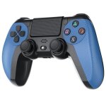 Manette de jeux pour ps4 / manette sans fil contrleur six - axis sensor avec dual vibration bleu manette ...