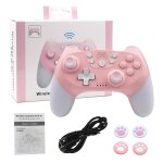 Manette de jeu sans fil bt pour switch pro lite oled gamepad joystick pour contrleur de jeu pc avec ...