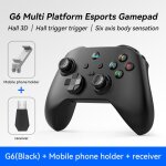 La manette de jeu sans fil g6 noire est livr�e avec un support et un r�cepteur dispose dune double vibration ...