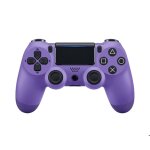 Manette de jeu sans fil ps4 bluetooth double joystick - couleur violet lectrique