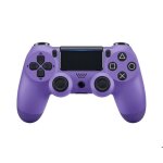 Manette de jeu sans fil ps4 bluetooth double joystick - couleur violet lectrique joystick jeux video