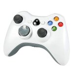 Manette de jeu sans fil pour xbox 360 (blanche)