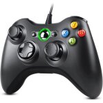 Manette pc fil aperil manette du contrleur de jeu filaire avec double vibration compatible pour ps3 ...