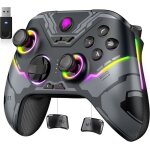 Manettes pc switch tlphone portable sans fil rgb rtroclairex15 manette switch sans fil rechargeable ...