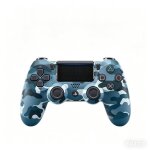 Manette ps4 sans fil bluetooth ? camouflage bleu joystick sensible pav� tactile batterie longue dur�e ...