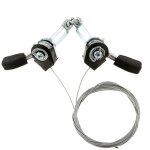 Manette de vitesse  friction en aluminium avec cbles de frein accessoires de vlo vtt