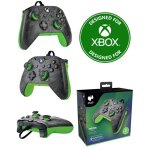 Manette de jeu - xbox - neon carbon - filaire - compatible xbox one et pc - ergonomique