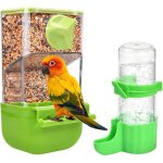 Mangeoire + abreuvoir pour cage � oiseaux distributeur automatique de nourriture polyvalente mangeoire ...