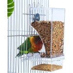 Mangeoire automatique pour cage � oiseaux mangeoires pour perruches avec perchoir sans d�sordre r�cipient ...