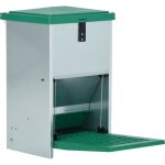 Mangeoire automatique pour volailles - vidaxl - vert - mtal - extrieur - 8 kg de capacit