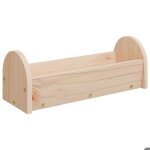 Mangeoire pour lapin - vidaxl - bois massif sapin - 28x10x10 cm - intrieur - marron