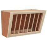 Mangeoire pour lapin - vidaxl - bois massif sapin - 37x185x23 cm - intrieur - marron