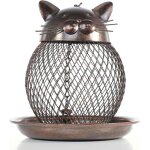 Mangeoire  oiseaux en forme de chat distributeur de graines pour oiseaux dcoration de jardin vintage ...