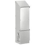 Mangeoire pour poules en acier galvanis� - vidaxl - argent - 13x12x51 cm - capacit� 5 kg - r�sistant ...