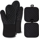 Maniques gants de cuisine gants de cuisine gants de cuisine rsistants  la chaleur et antidrapants ...