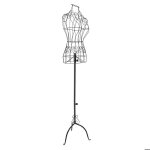 Mannequin de couture en fer noir - hauteur r�glable de 140 � 160cm - torse amovible - pour exposer des ...