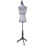 Mannequin de couture t220 mousse synth�tique torse f�minin ~ velours gris