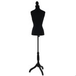 Mannequin de couture de tailleur buste torse f�minin t220 ~ mousse noir