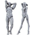 Mannequins pour dessin figurines de dessin en pvc pour artistes croquis peinture - femme + homme