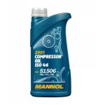 Huile pour compresseur - mannol - 2901 - iso 46 - 1l - haute puret sans cendres