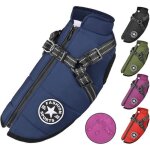 Manteau pour chien - blouson - impermable - chaud - harnais rflchissant - tissu polaire composite