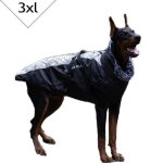 Manteau chien - jormftte - imperm�able - taille moyenne et grande - noir rose orange