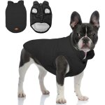 Manteau dhiver pour chien - vetobiol - noir - xl - polyester coupe - vent - coton int�rieur - bouton ...