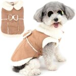Manteau dhiver pour petits chiens et chats - manteau en peau de mouton avec anneaux en d - �l�gant v�tement ...