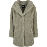 Manteau femme - urban classics - oversized sherpa - vert - grandes tailles - �l�gance urbaine