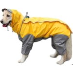 Manteau imperm�able pour chien avec capuche amovible manteau ext�rieur r�glable avec cordon de serrage ...