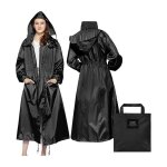 Manteau impermable long lgant vetement de pluie poncho de pluie unisexe avec poche  rabat impermable ...