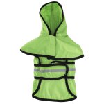 Manteau de pluie pour chien en polyester avec bande rflchissante impermable et respirant