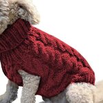 Manteau de pull pour chien manteau dhiver en laine � tricoter doux pour animaux de compagnie pour chiens ...