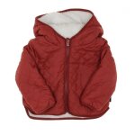 Manteau rversible rouge / sherpa fille eom xoucil