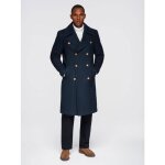 Manteau style marin avec ajout de laine - ombre - pour homme - bleu marine