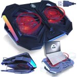 Mantis - �clairage rvbventilateur pc gamerrefroidisseur pc portable avec 2 ventilateurs et r�tro�clairage ...