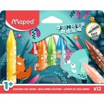 Crayons de cire - maped - jungle fever - 12 crayons - couleurs Éclatantes - protection en papier Crayons de cire - maped - jungle fever - 12 crayons - couleurs Éclatantes - protection en papier