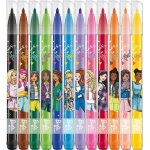 Coffret coloriage - maped - barbie - 12 crayons - 12 feutres - 5 feuilles de coloriage