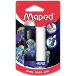 Gomme tube - maped - deepsea paradise - ergonomique - recharge incluse - design color