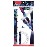 Maped - kit de traage 4 pices deepsea paradise - rgle 30 cm + querre 60 + querre 45 + rapporteur ...