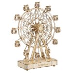 Maquette 3d en bois robotime - grande roue musicale kit puzzle mcanique modle  monter 232 pices diy ...