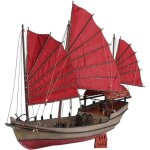 Maquette bateau en bois - jonque chinoise - unique coloris - garon - enfant - a partir de 15 ans