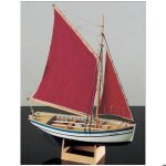Maquette bateau en bois : le sloup
