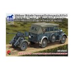 Maquette v�hicule militaire : mittlerer einheits personenkraftwagen (m. e. pkw) kfz 12 et sd. ah 32 / ...